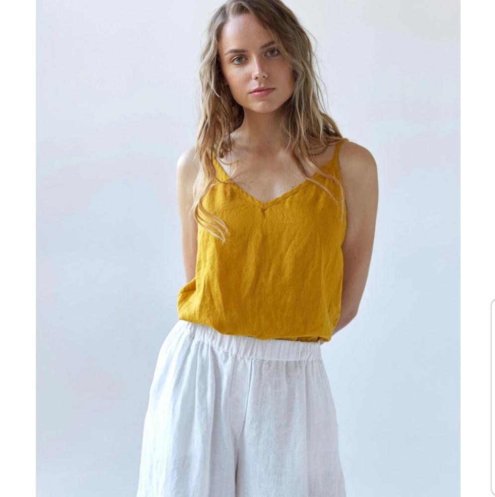 Linen cami tank top